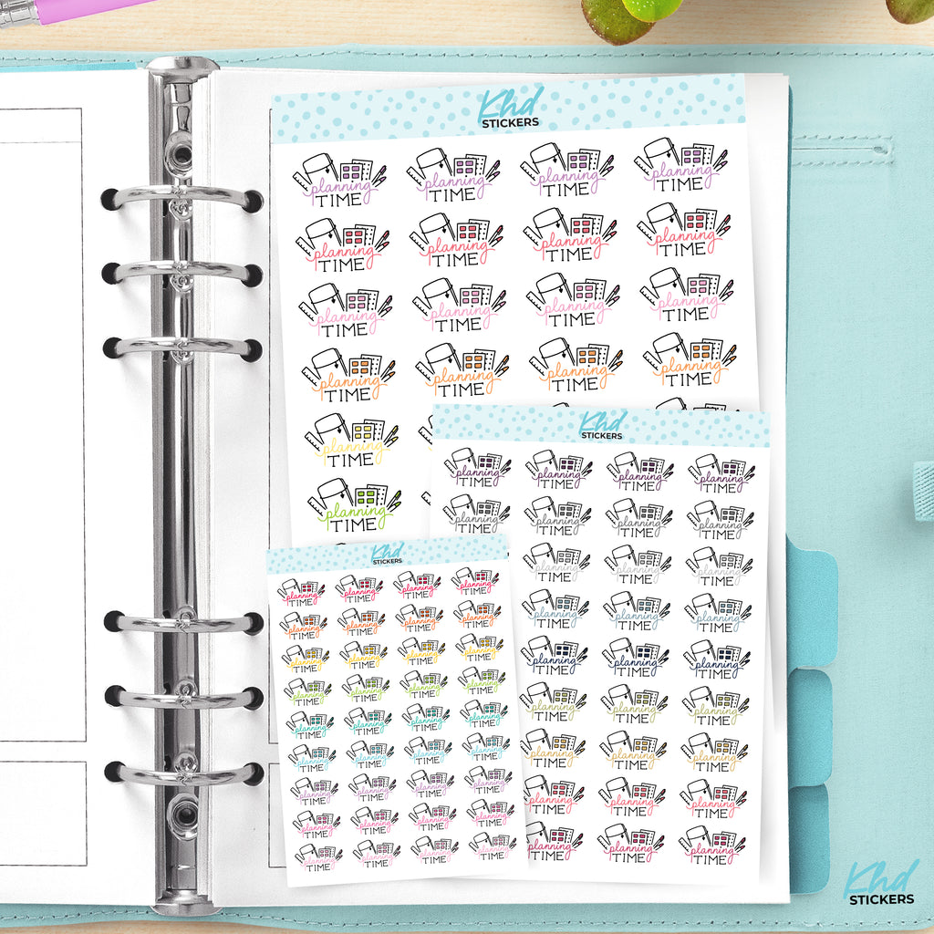 It's Planning Time Planner Stickers Small