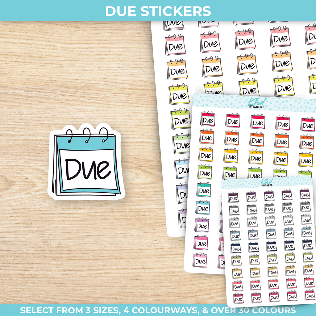 Due Planner Stickers Small