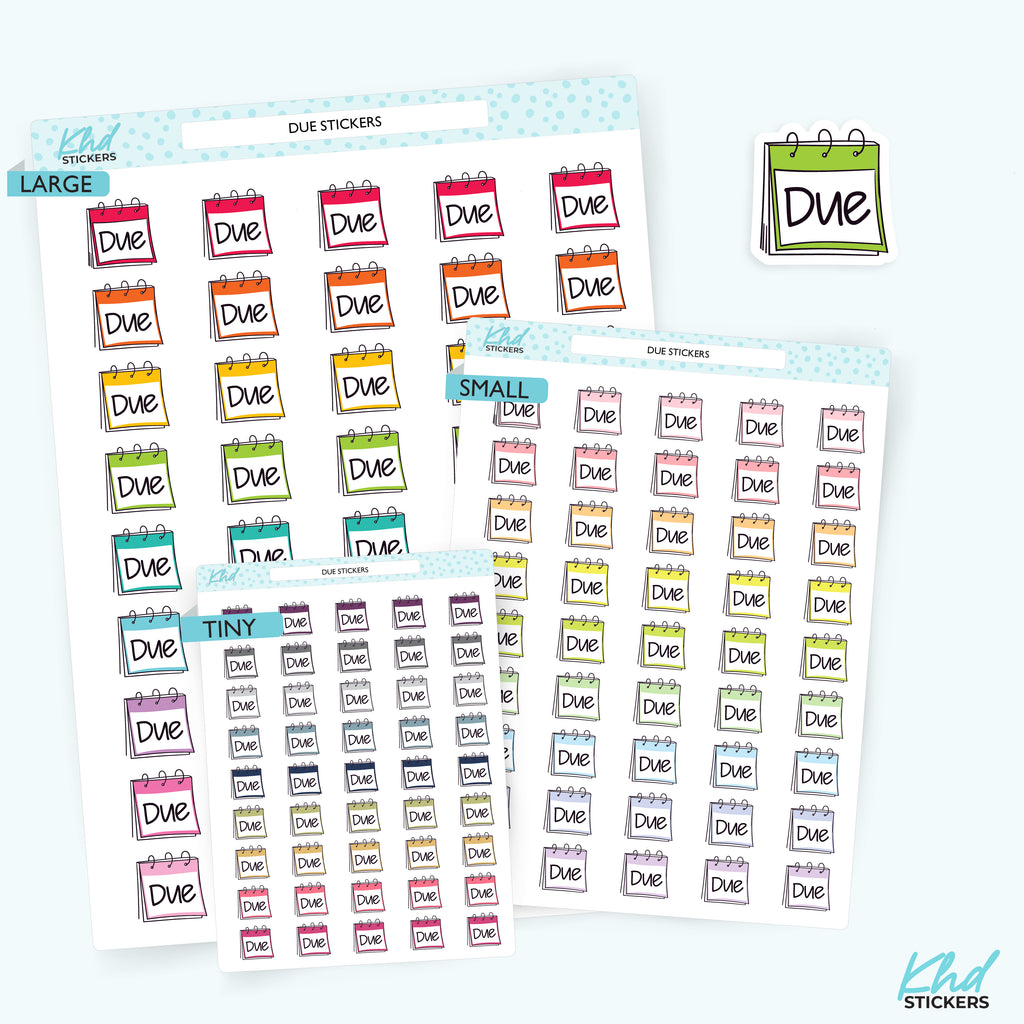 Due Planner Stickers Small