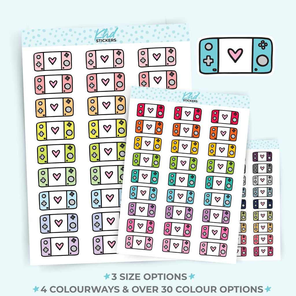 Gaming Planner Stickers Small