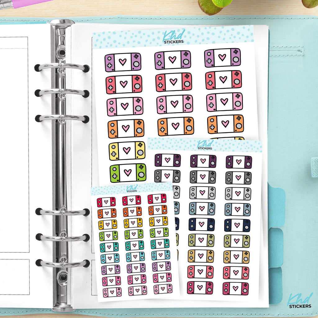 Gaming Planner Stickers Small