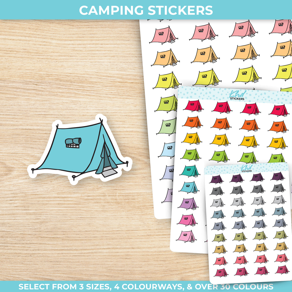 Camping Stickers Small