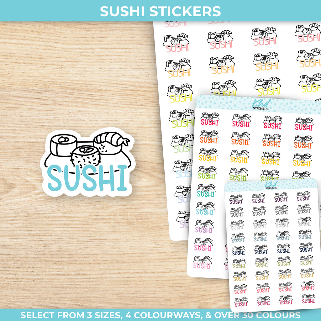 Sushi Stickers Small