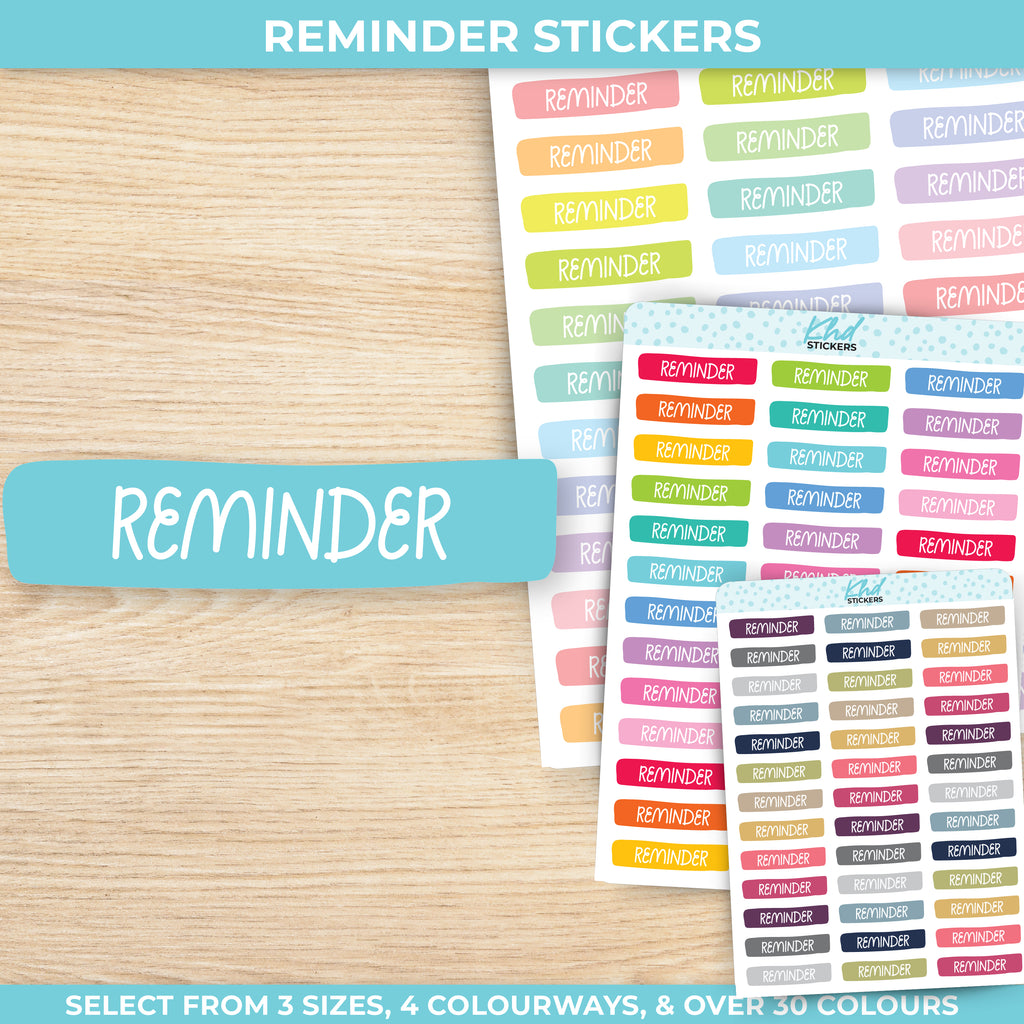 Reminder Banner Stickers Small