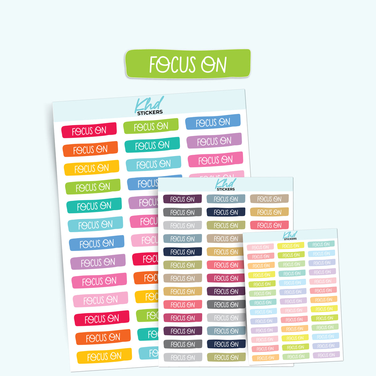 Focus On Banner Stickers – KHDStickers