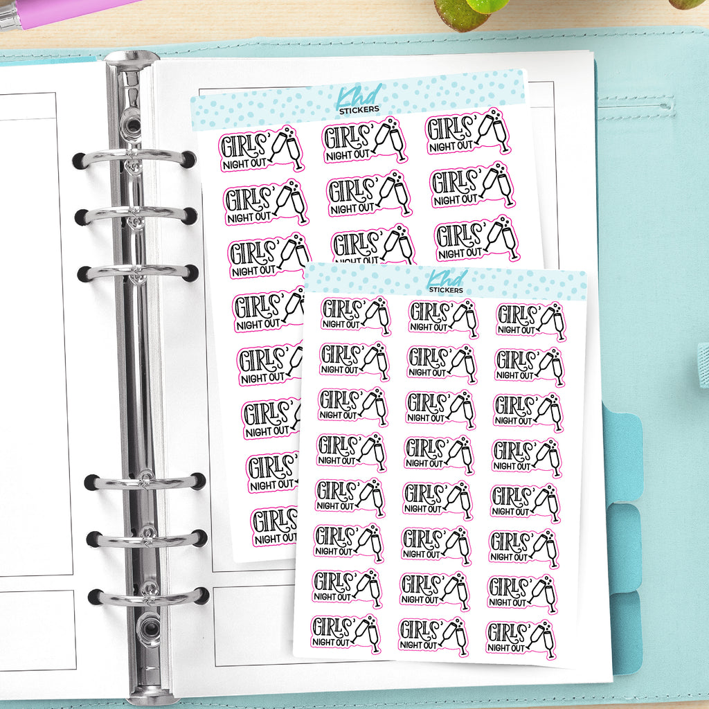 Girls Night Out Planner Stickers Small