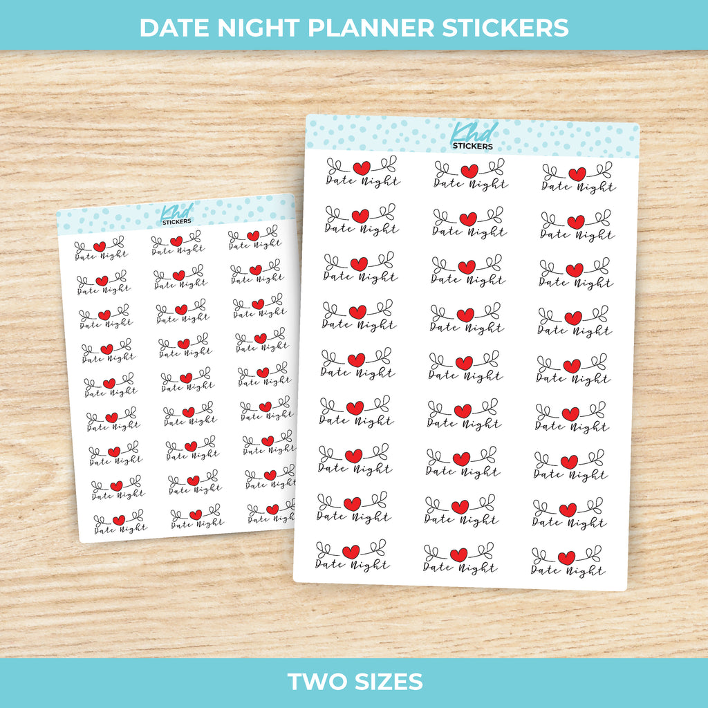 Date Night Stickers Small