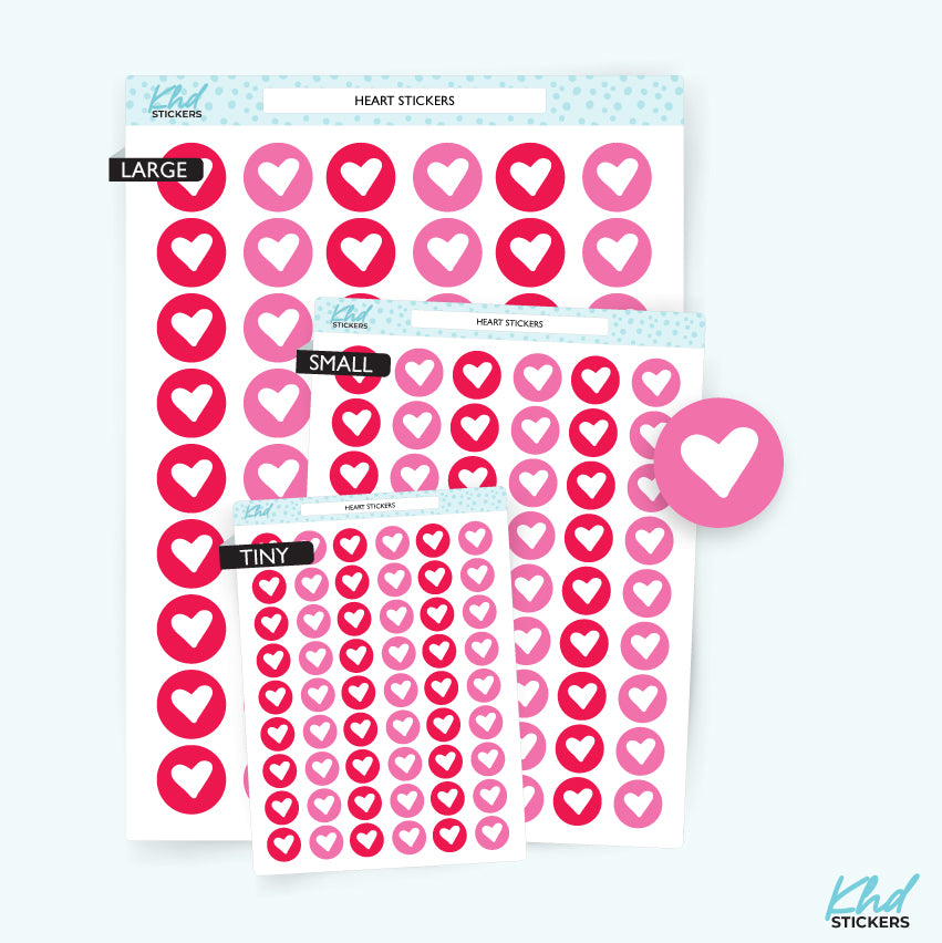 Heart Stickers Small