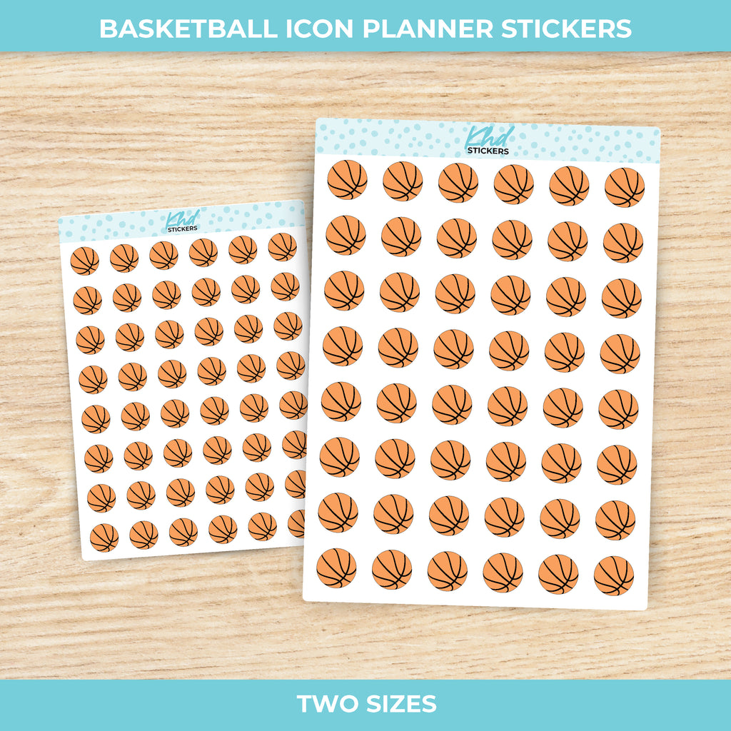 Basketball Icon Stickers Small