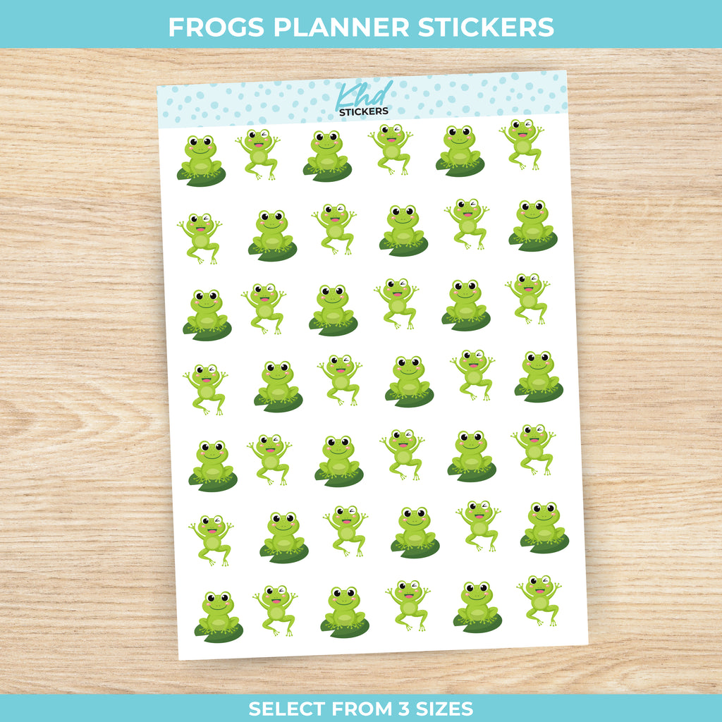 Frog Planner Stickers Small