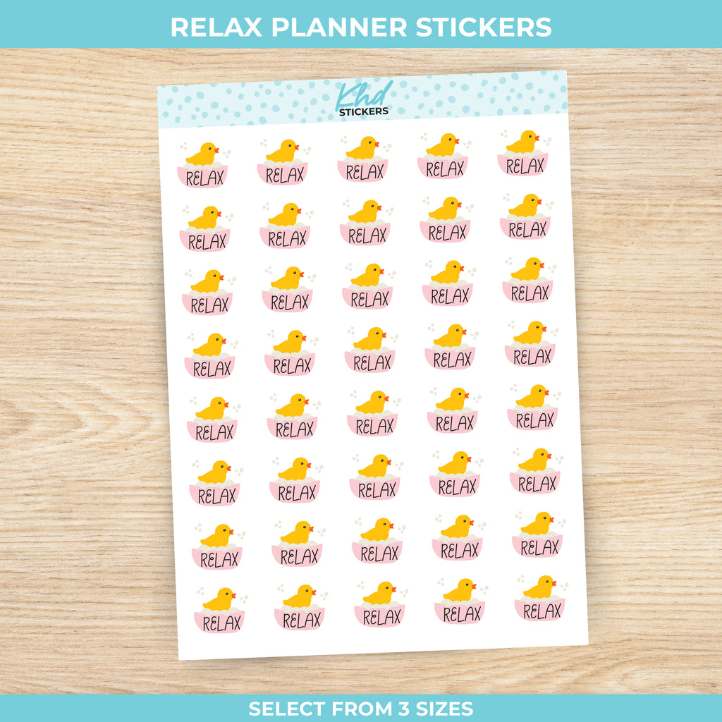 Relax Stickers Small