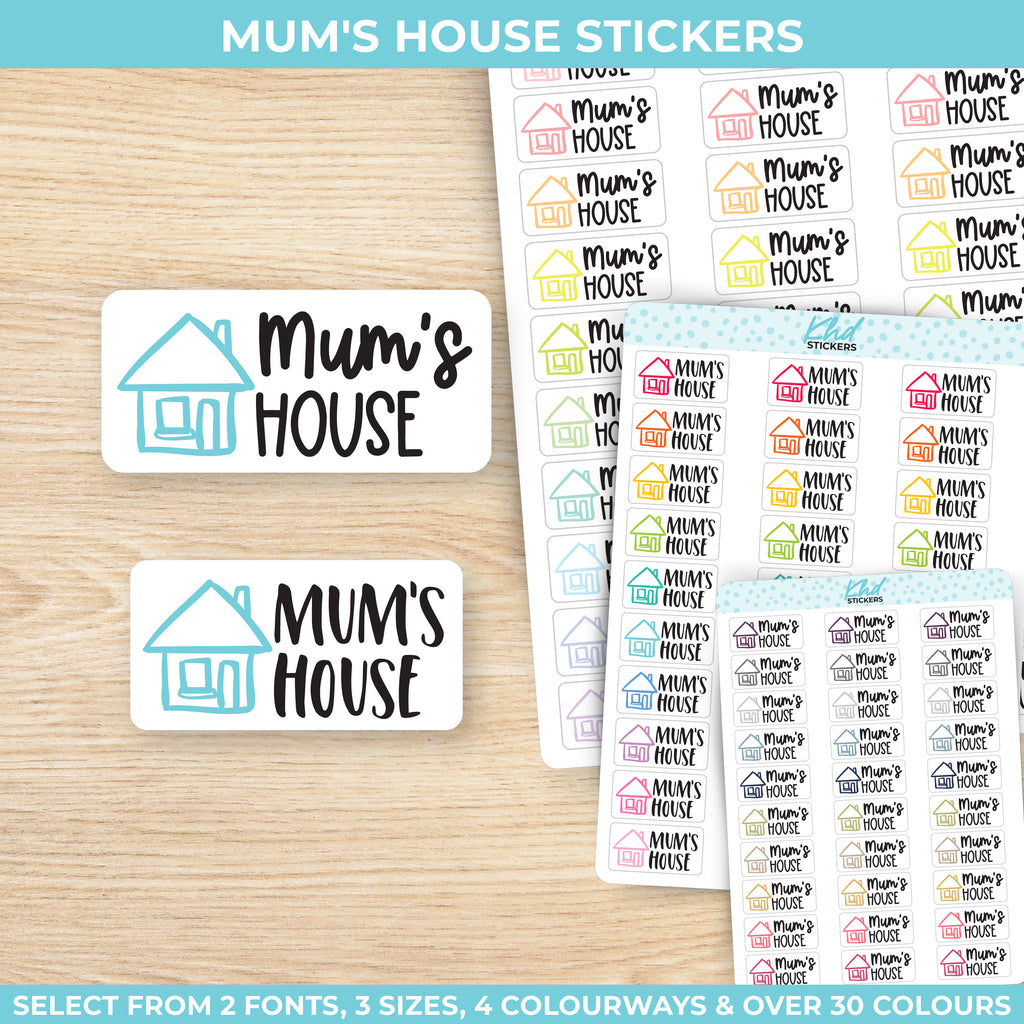 Mum's House Planner Stickers Small