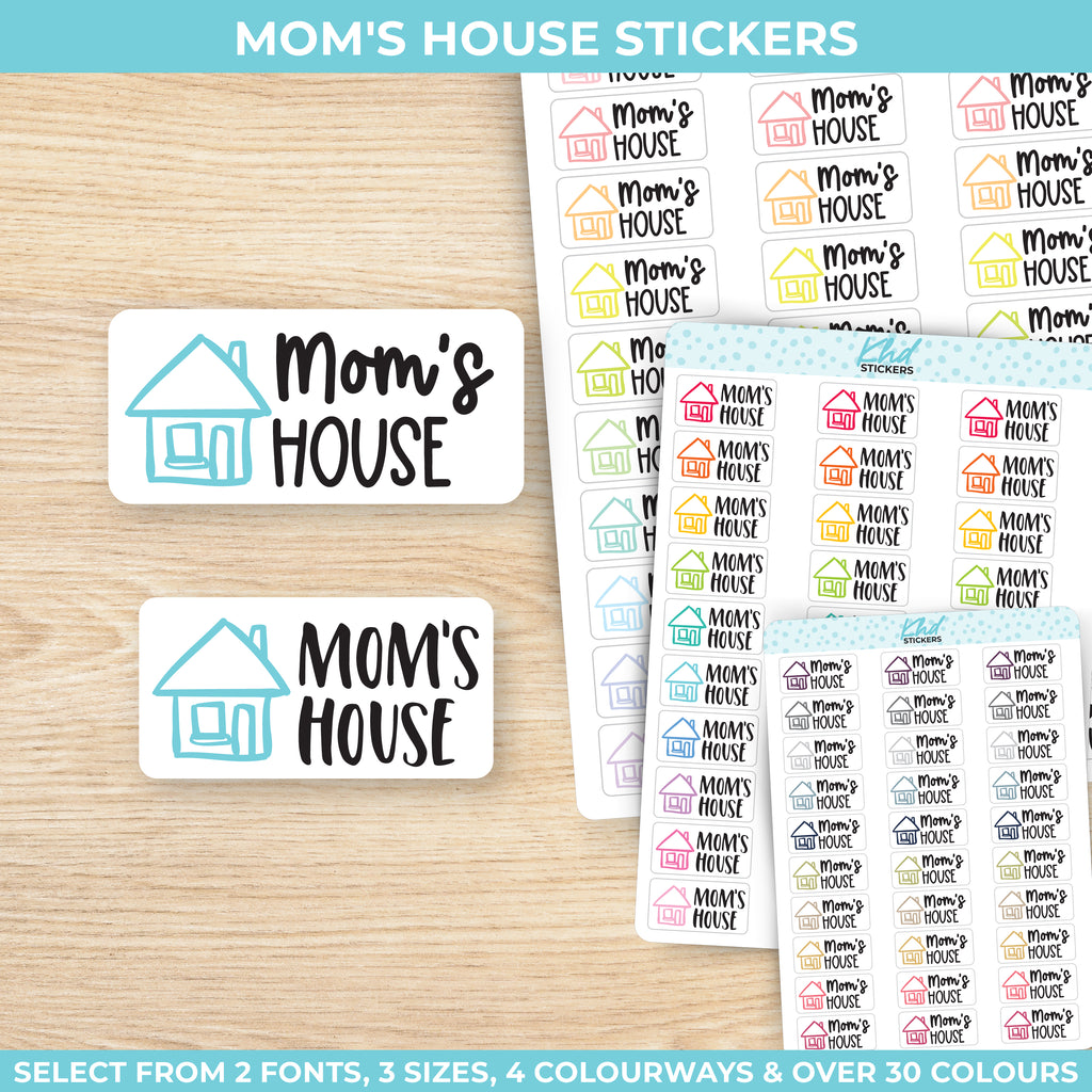 Mom's House Planner Stickers Small