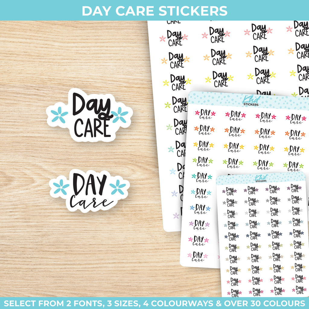 Day Care Stickers Small