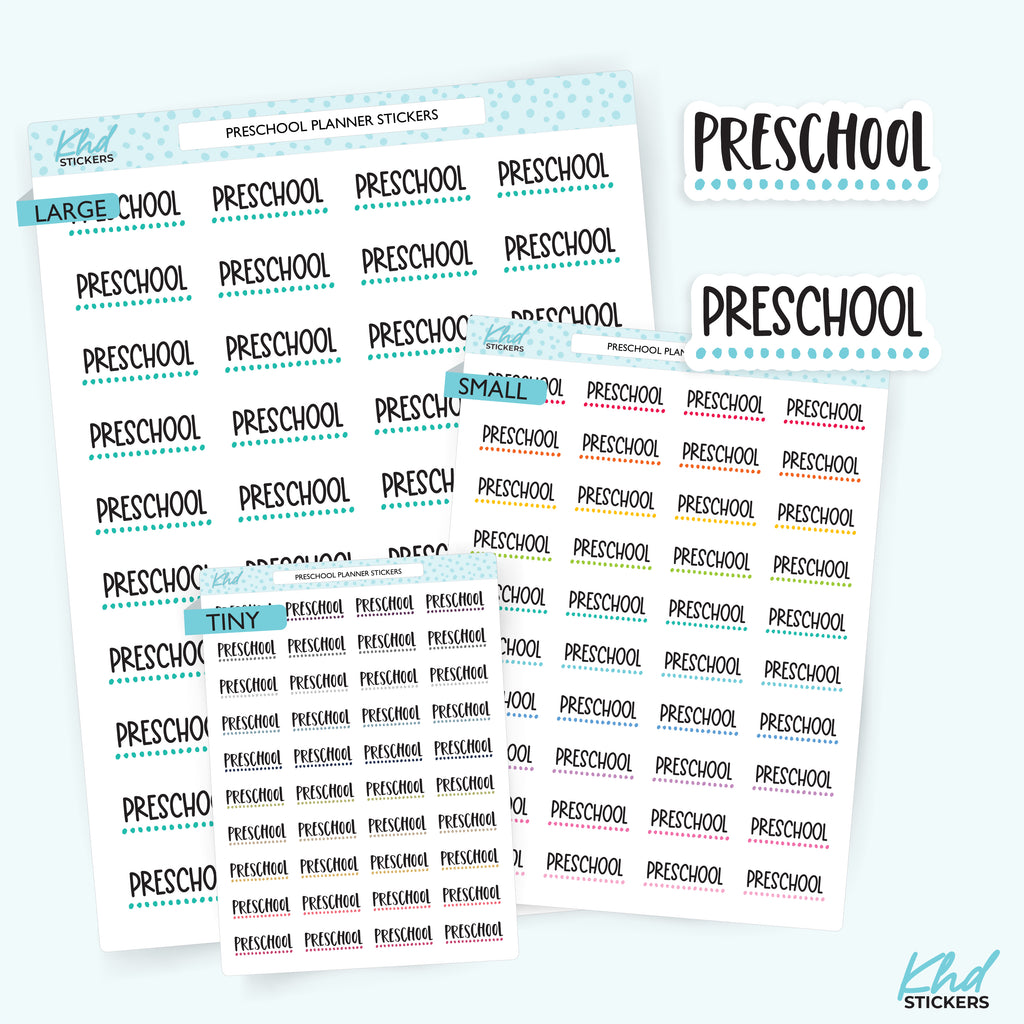 Preschool Stickers Small