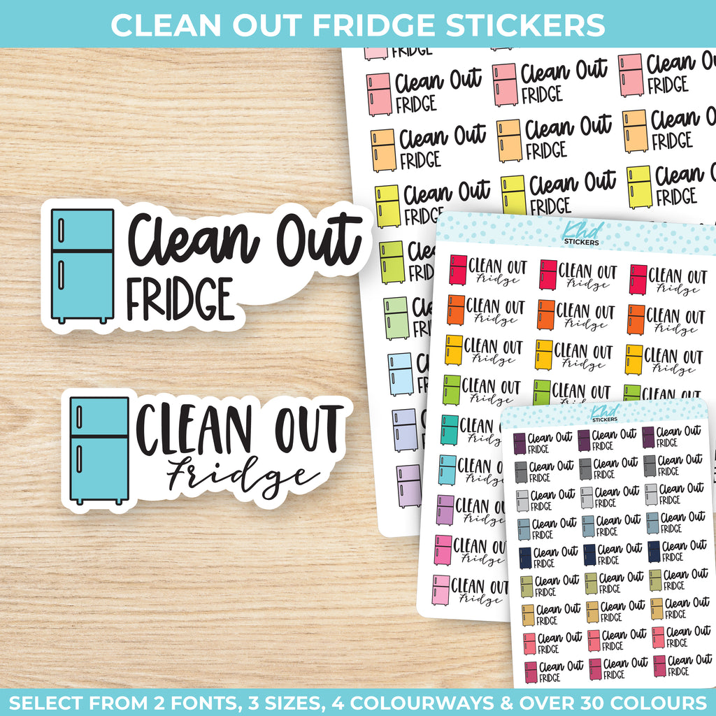 Clean Out Fridge Stickers Small