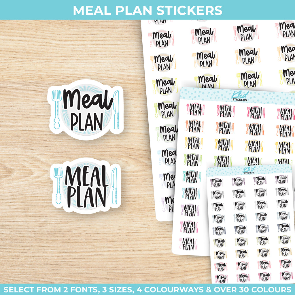 Meal Plan Stickers Small