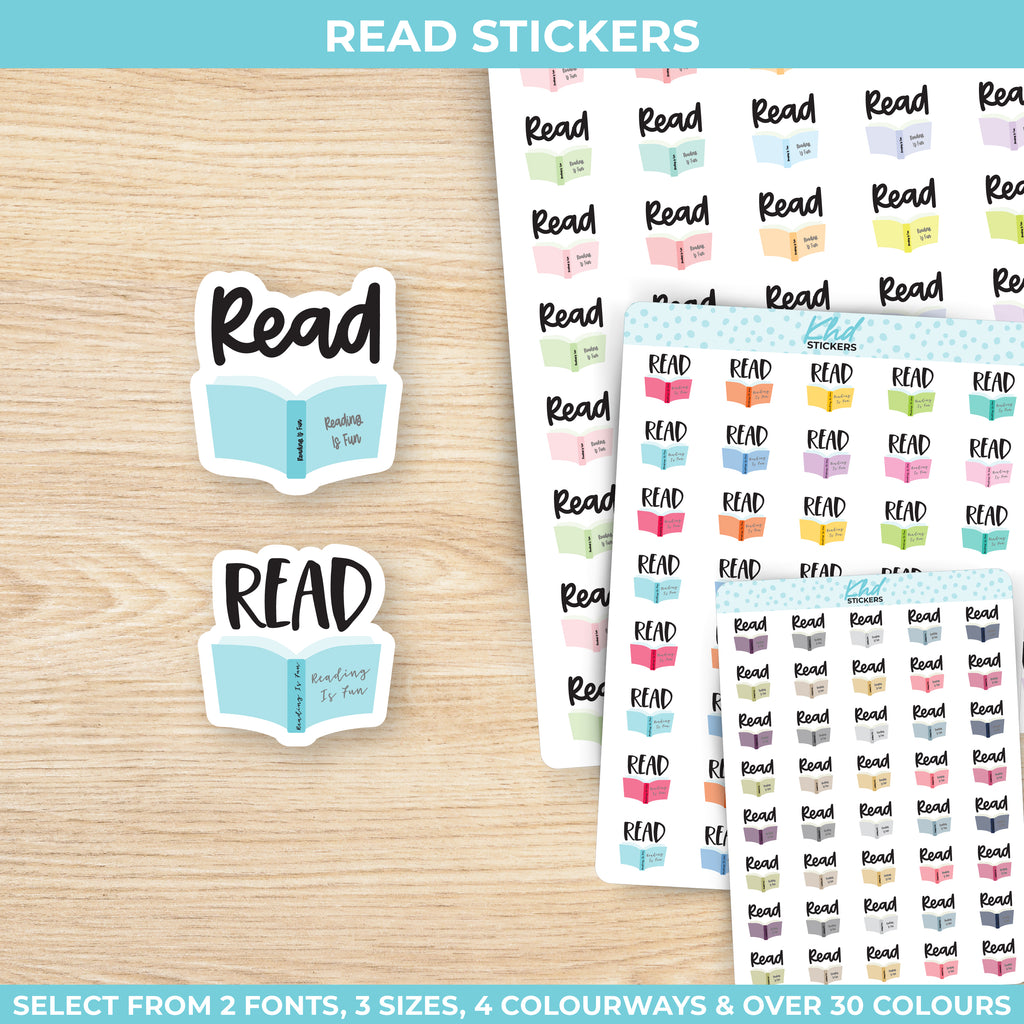 Read Planner Stickers Small