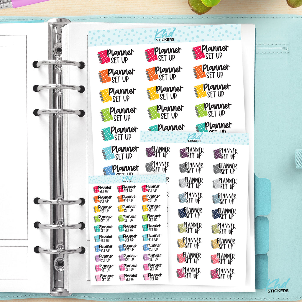 Planner Set Up Stickers Tiny