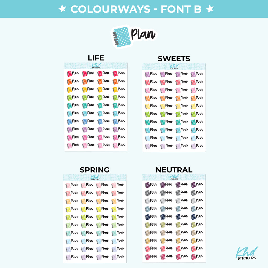 Plan Planner Stickers Small