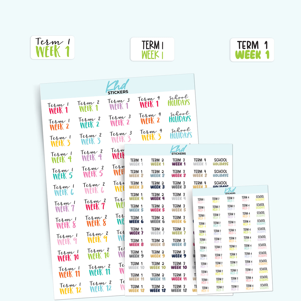 School Term Planner Stickers – KHDStickers