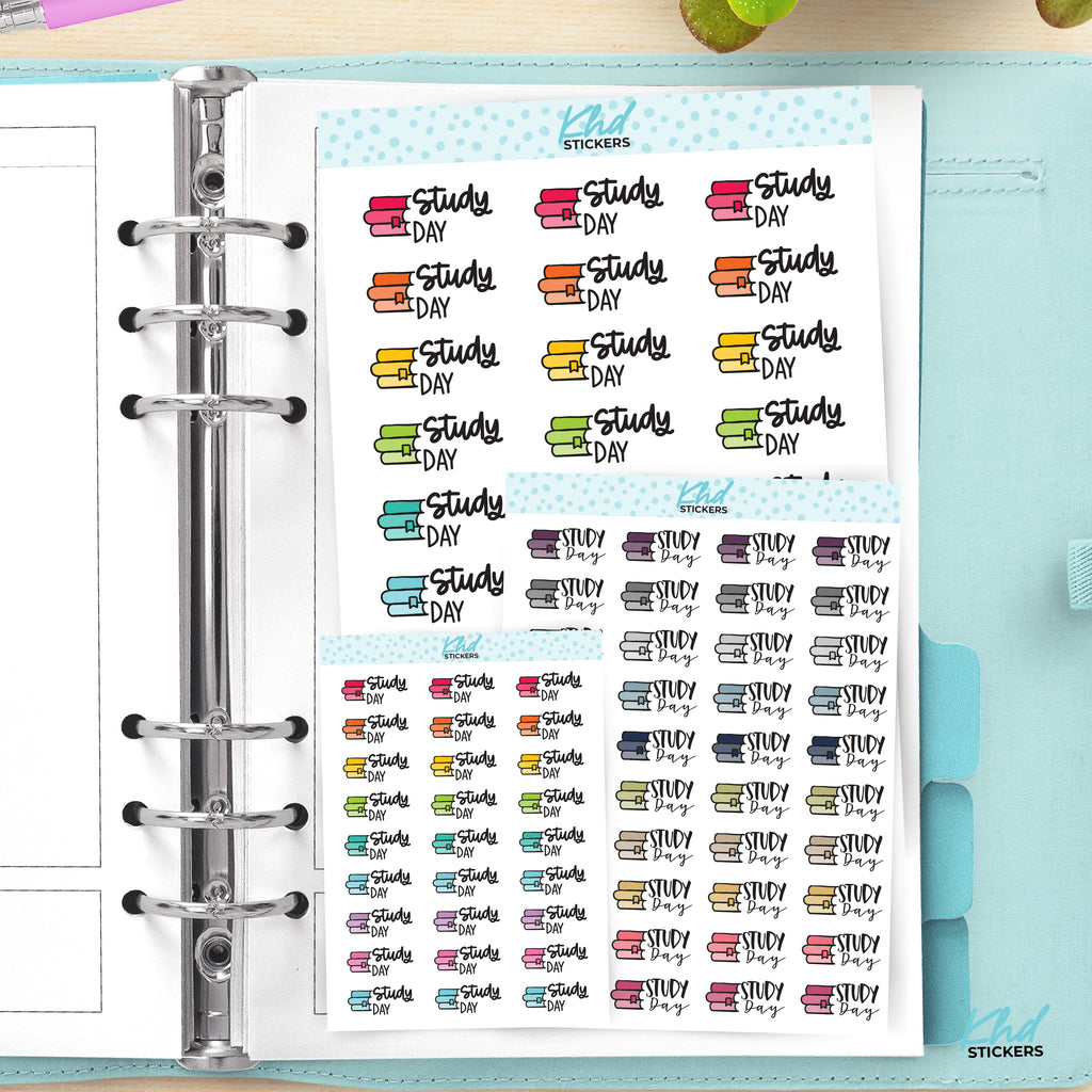 Study Day Planner Stickers Small