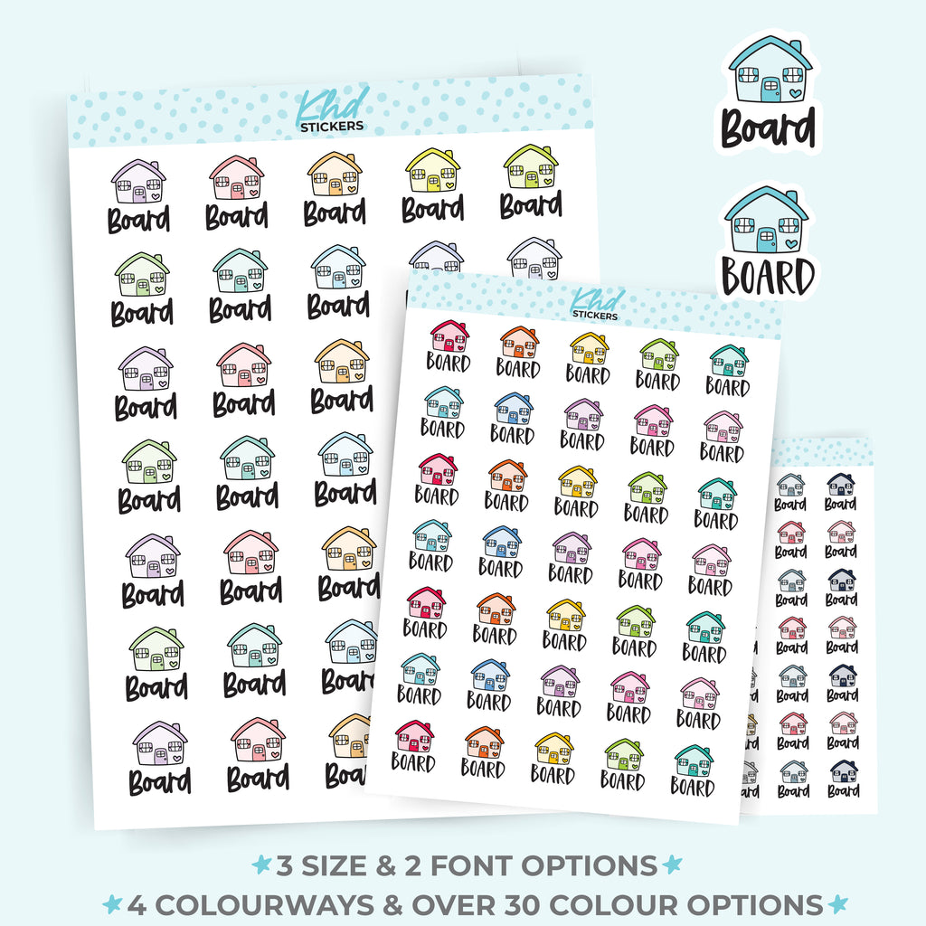 Board Planner Stickers Small