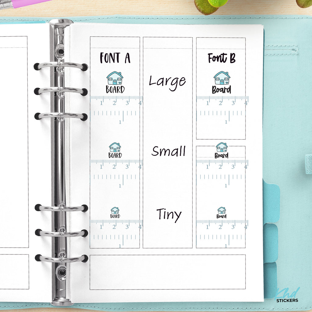 Board Planner Stickers Small