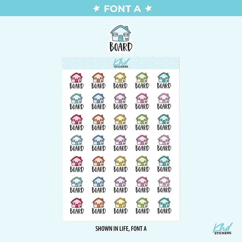 Board Planner Stickers Small