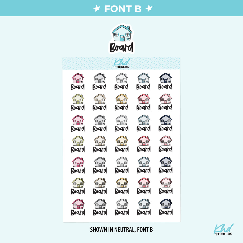 Board Planner Stickers Small