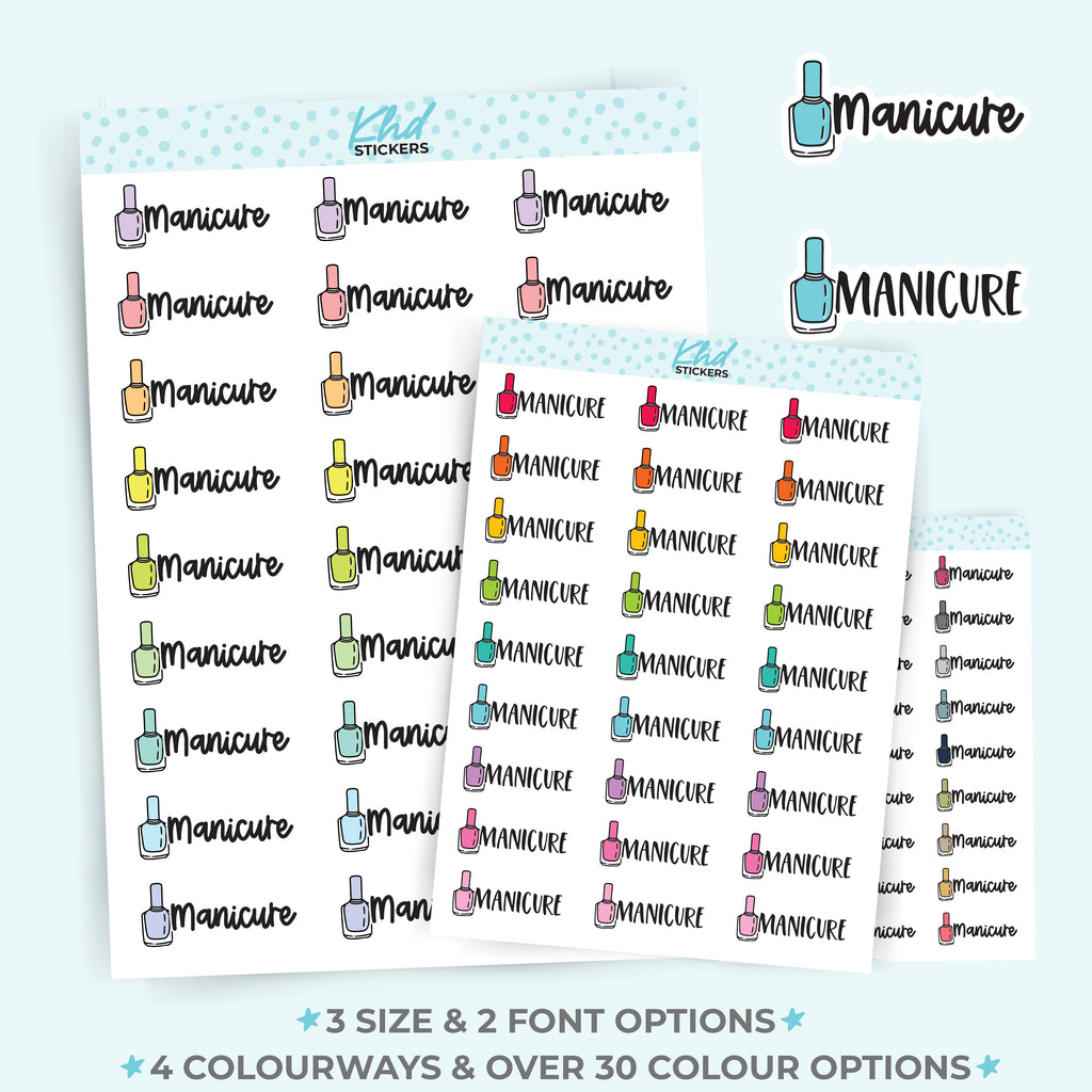 Manicure Planner Stickers Small