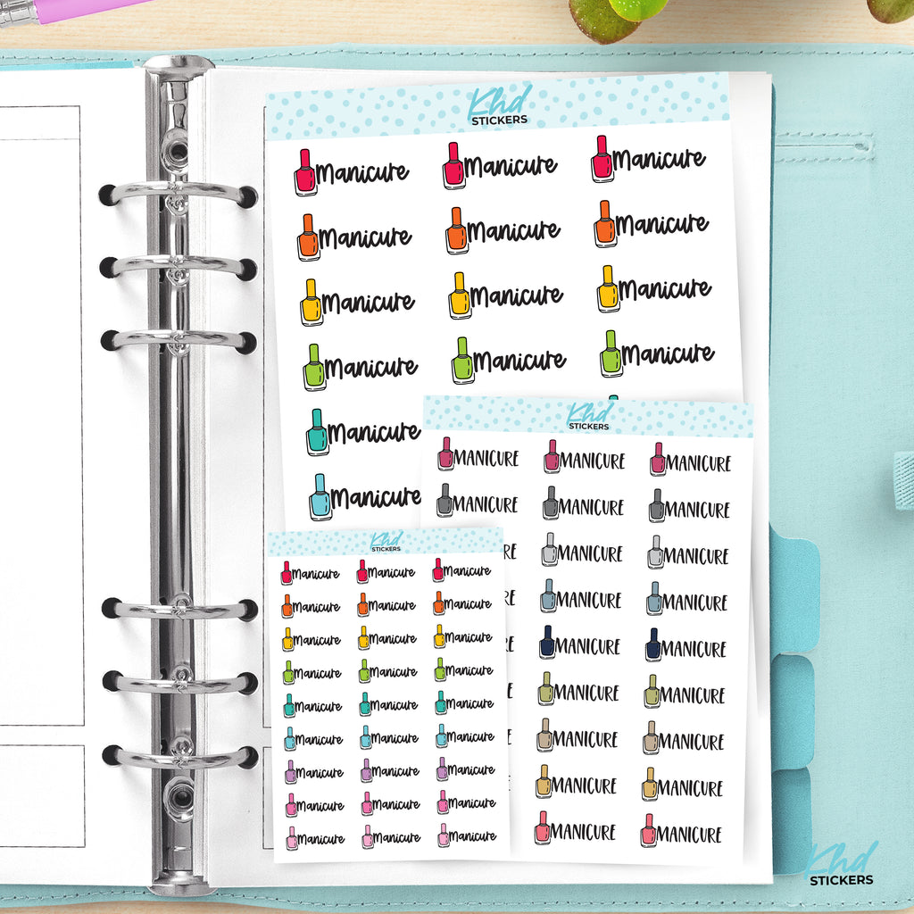 Manicure Planner Stickers Small