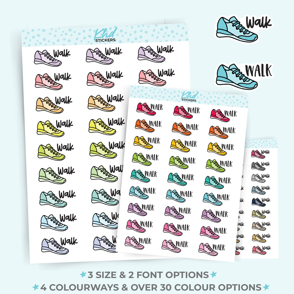 Walk Planner Stickers Small