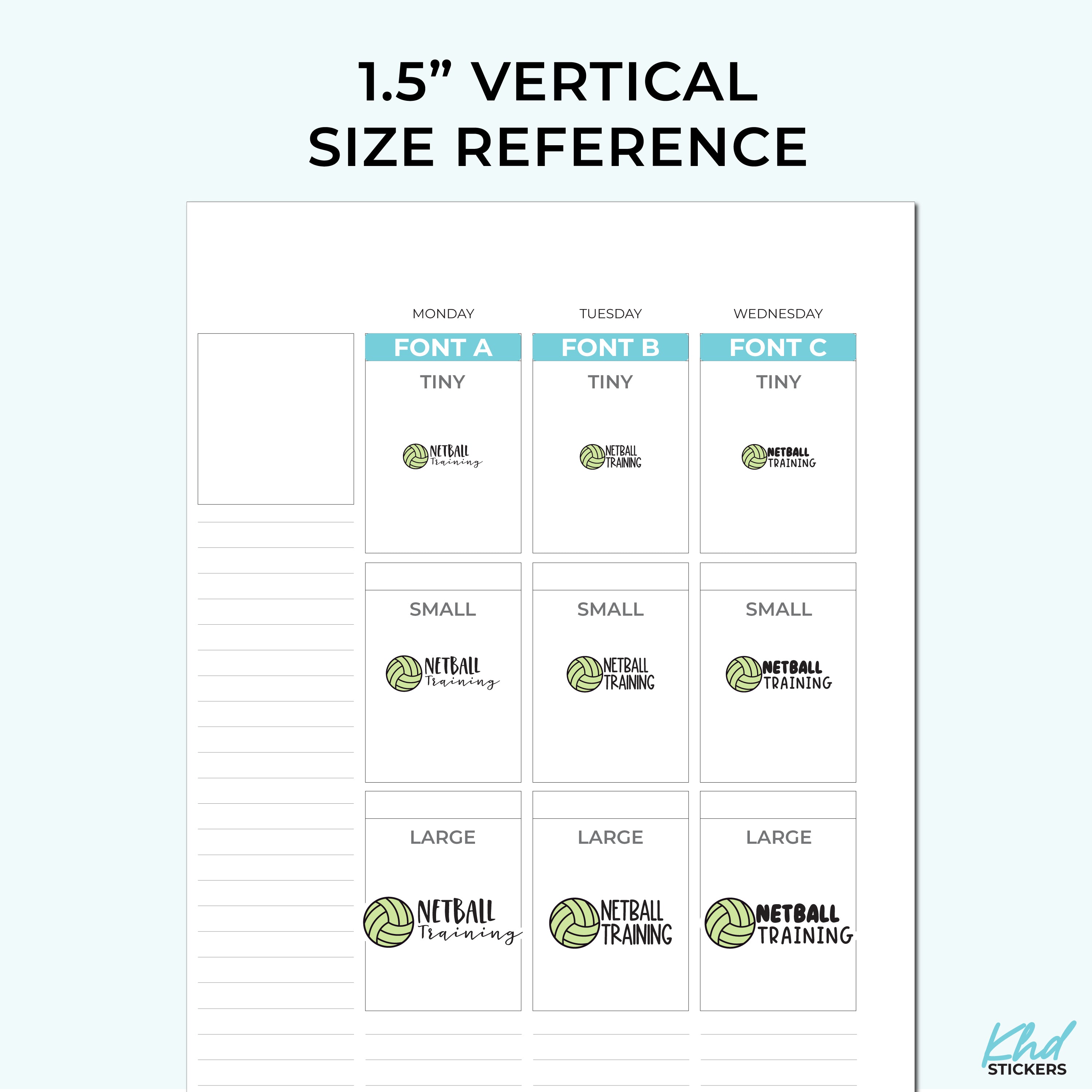 Netball Round Sticker Netball training Stickers – KHDStickers