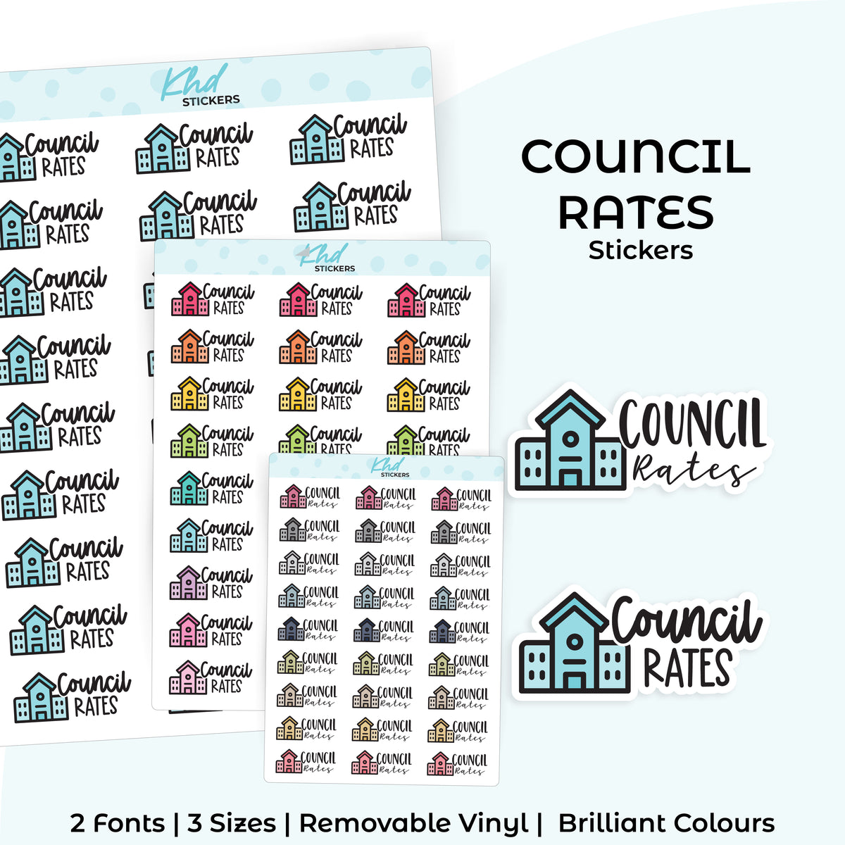 Council Rates Stickers – KHDStickers