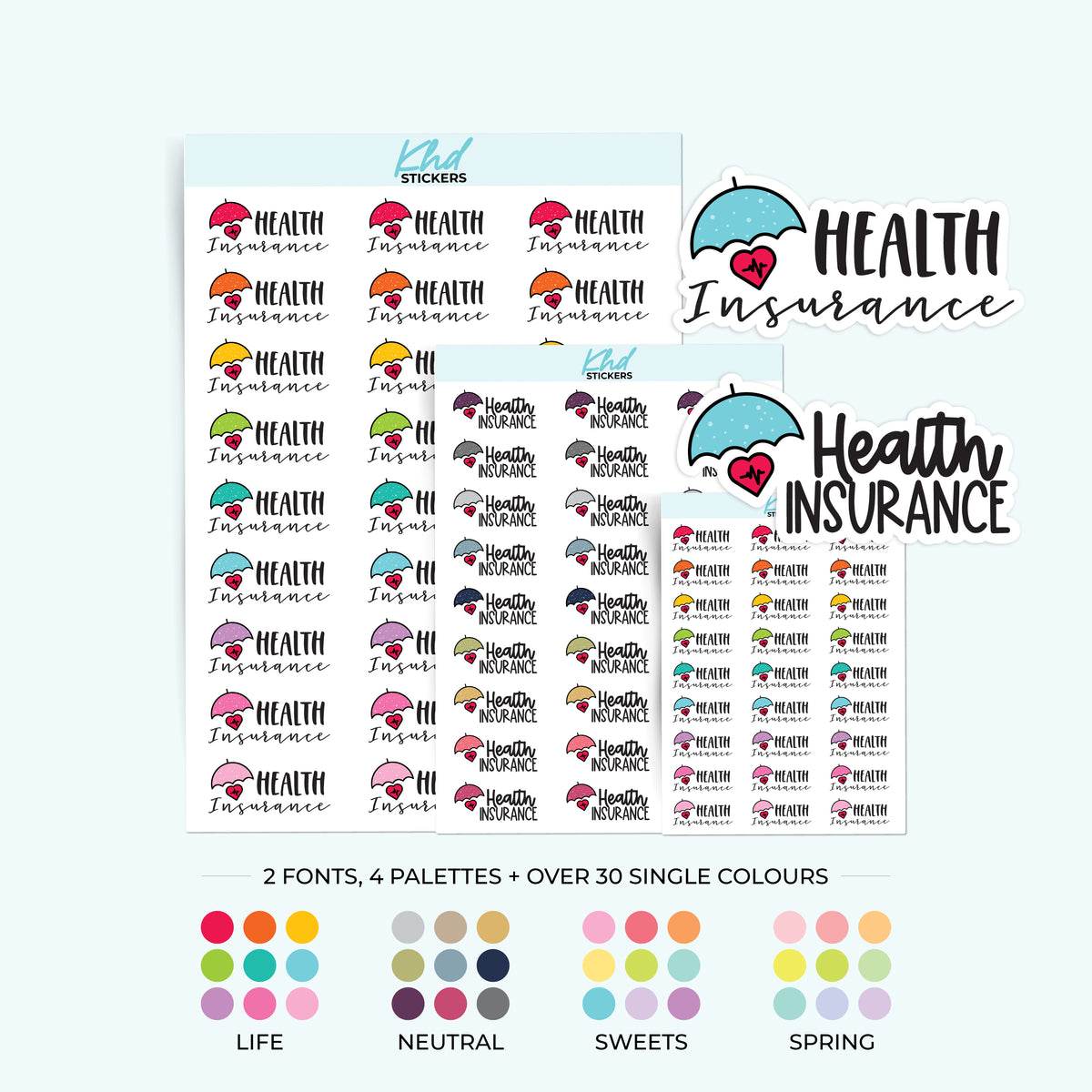 Health Insurance Stickers – KHDStickers