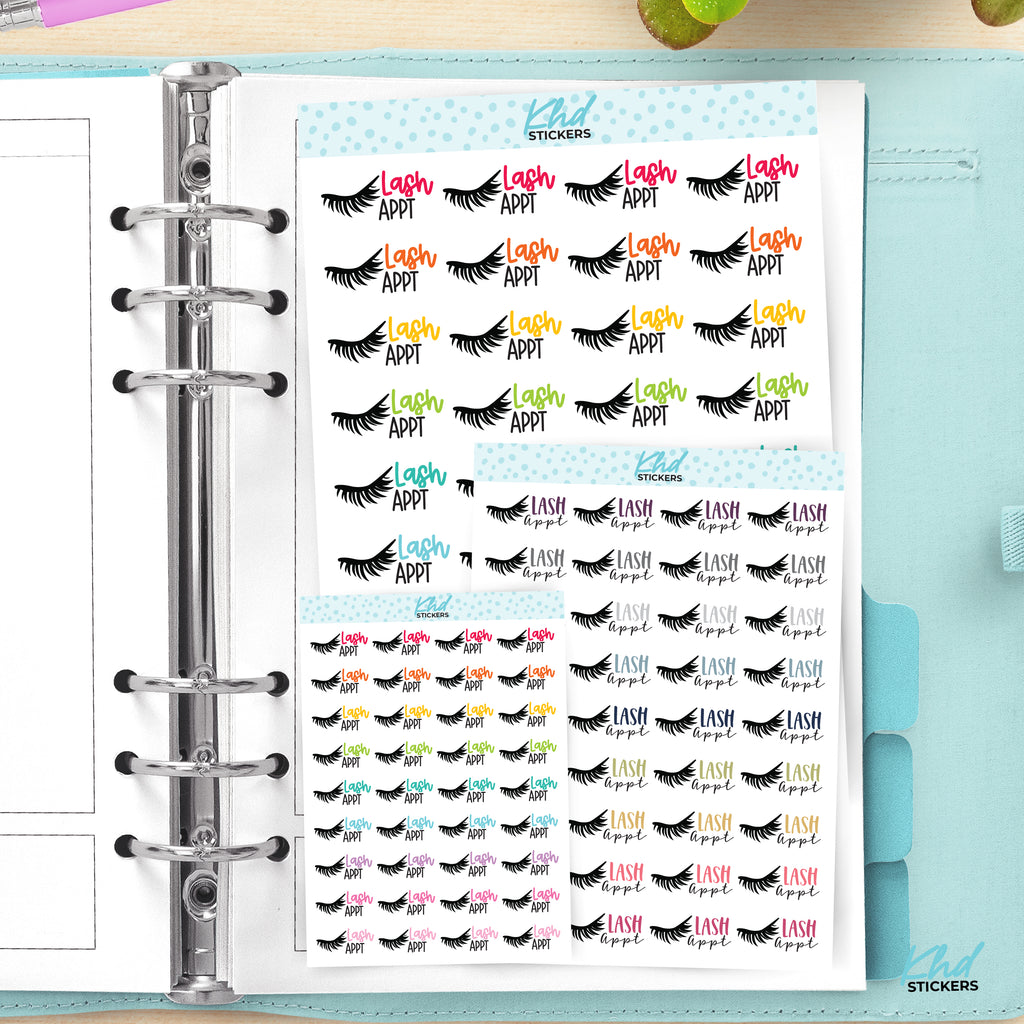 Lash Appointment Planner Stickers Small