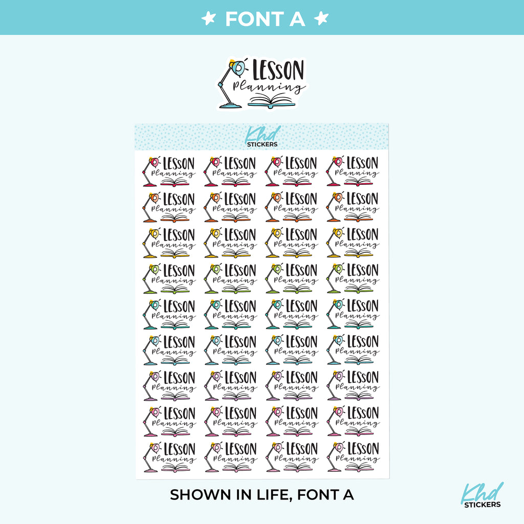 Lesson Planner Planner Stickers Small