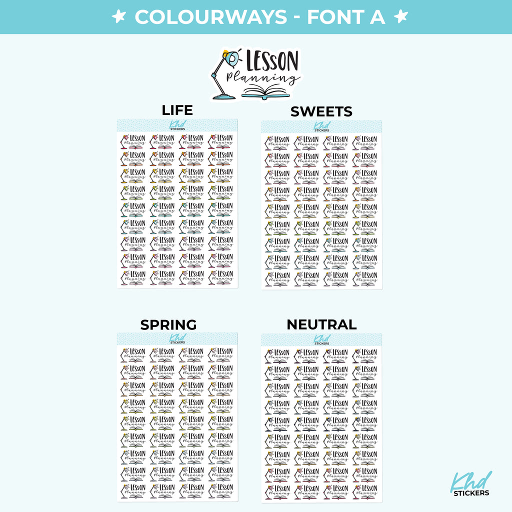 Lesson Planner Planner Stickers Small