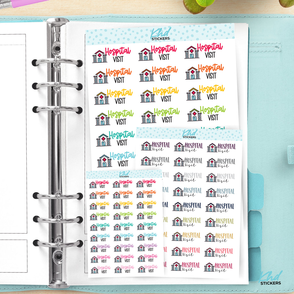 Hospital Visit Planner Stickers Small