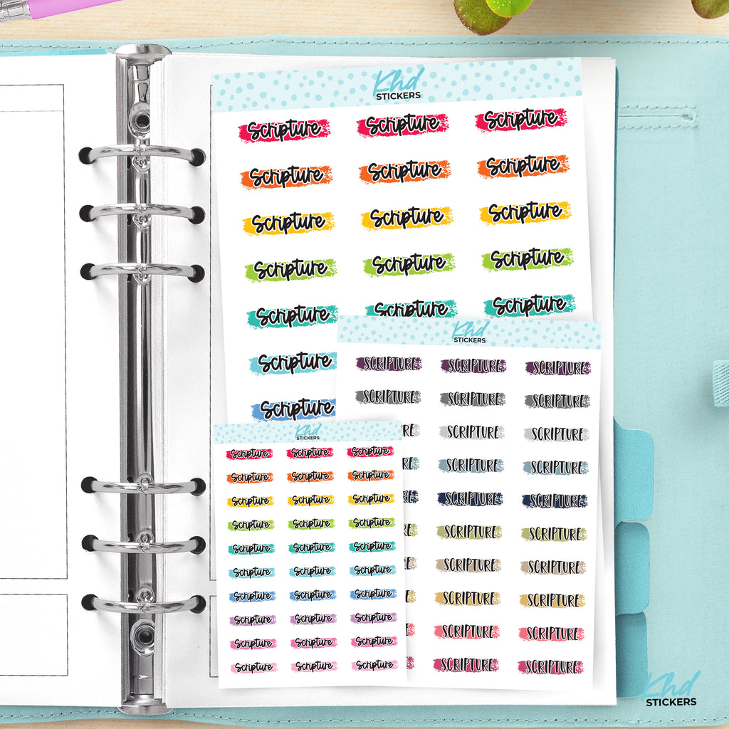 Scripture Planner Stickers Small