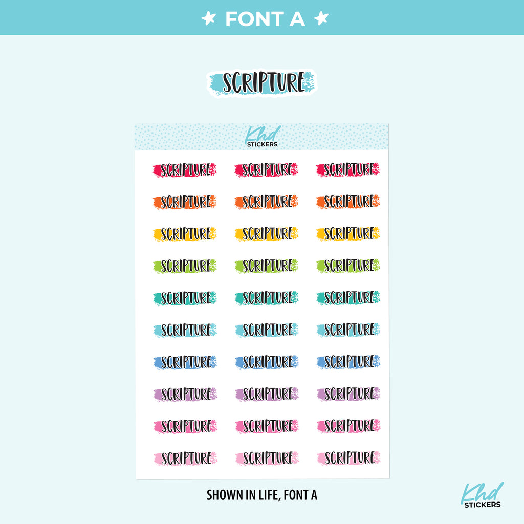 Scripture Planner Stickers Small