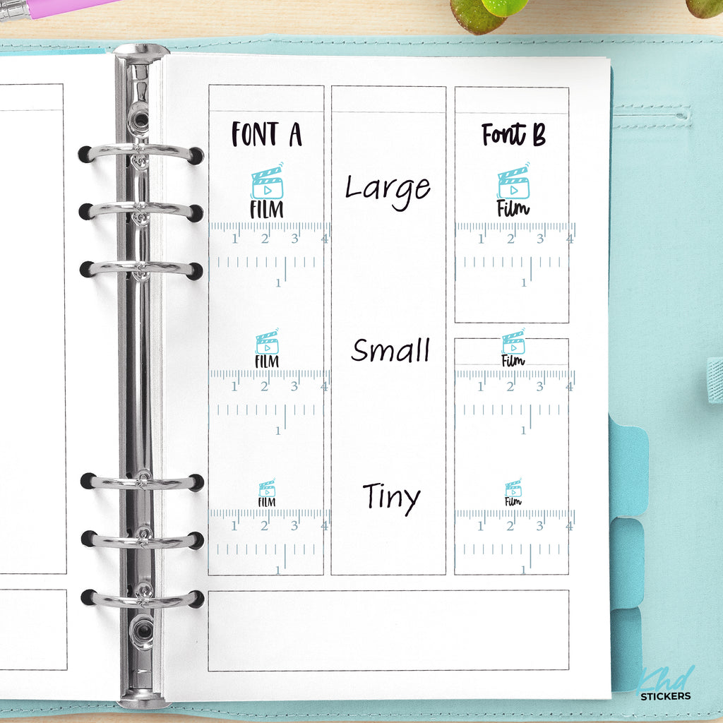 Film Planner Stickers Small