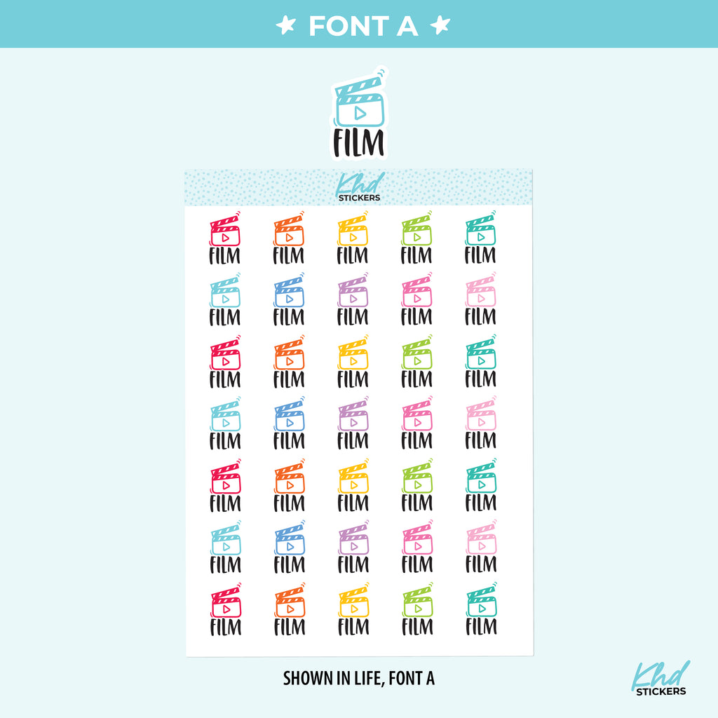 Film Planner Stickers Small