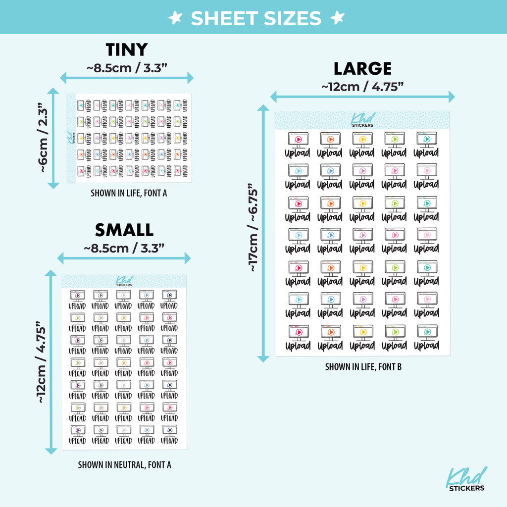 Upload Planner Stickers Small