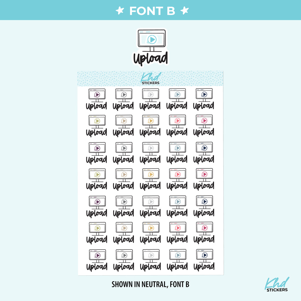 Upload Planner Stickers Small