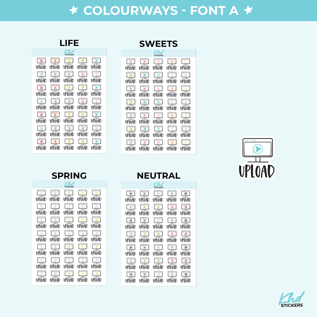 Upload Planner Stickers Small