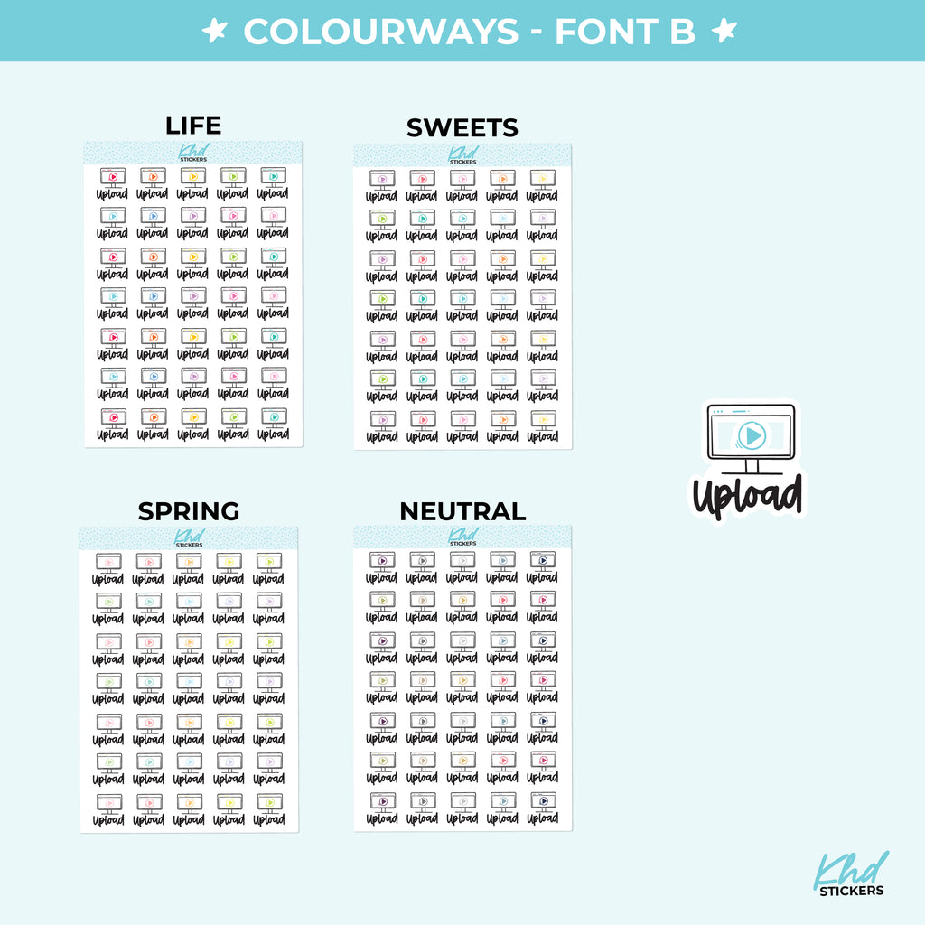 Upload Planner Stickers Small