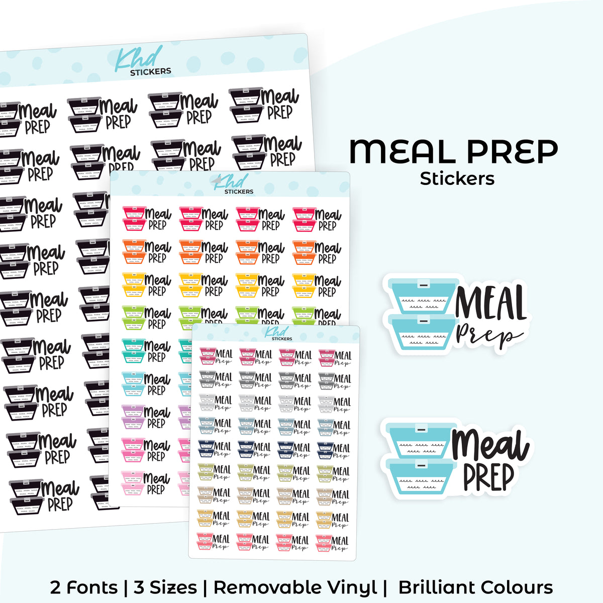 Meal Prep Stickers – KHDStickers