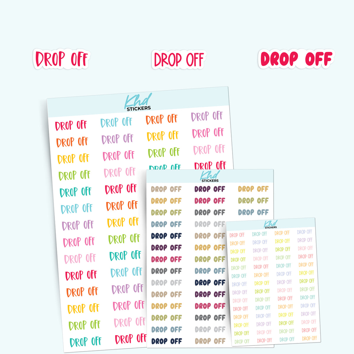 Drop Off Planner Stickers – KHDStickers